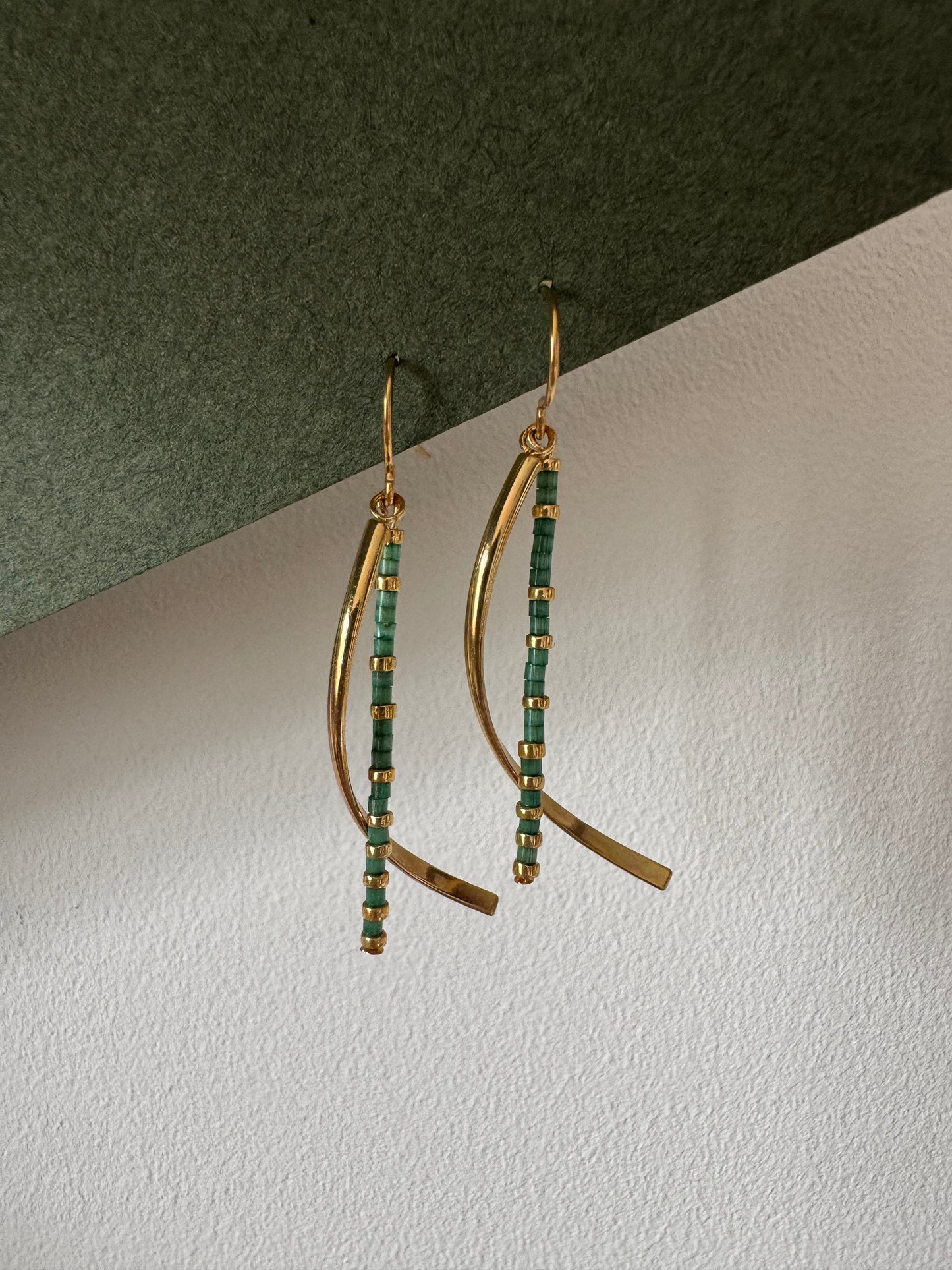 BLOSSOM Beaded Drop Earrings